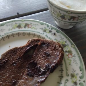 Alternative view of Chocolate Sourdough Loaf